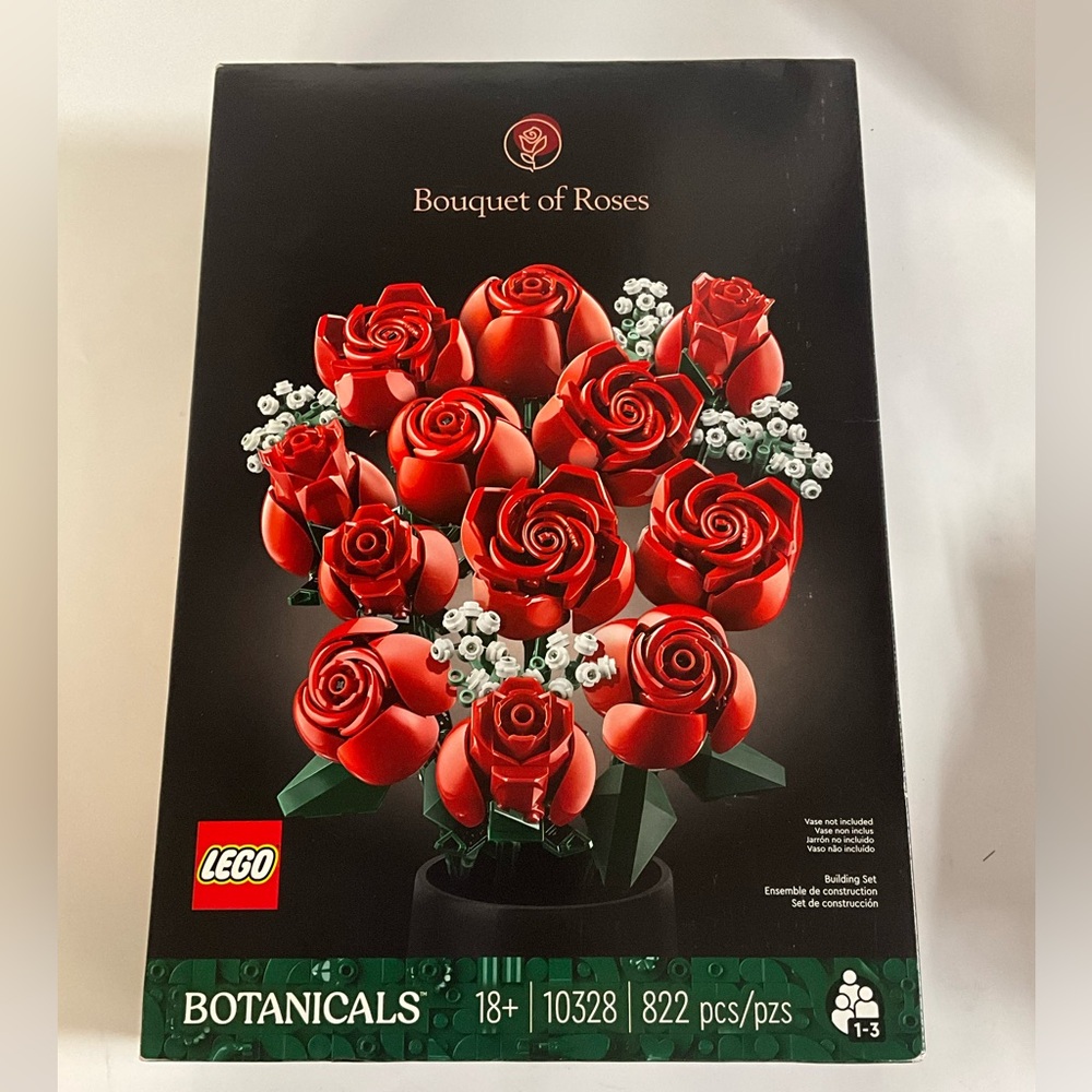 LEGO Bouquet of Roses 10328 Botanical Complete Set 822 pcs Unopened Box NEW